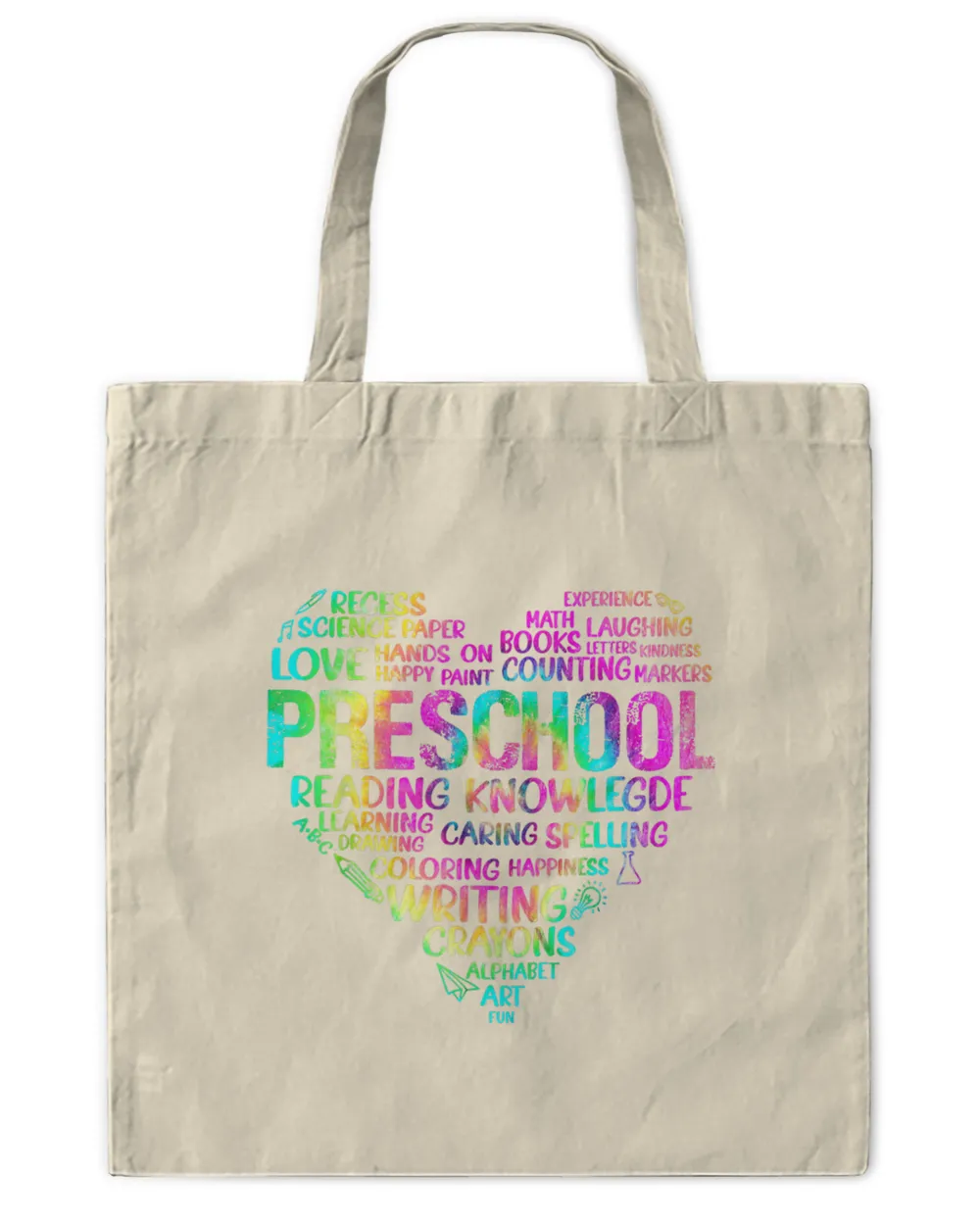 Tie Dye Heart Preschool Teacher Squad Happy Back To School