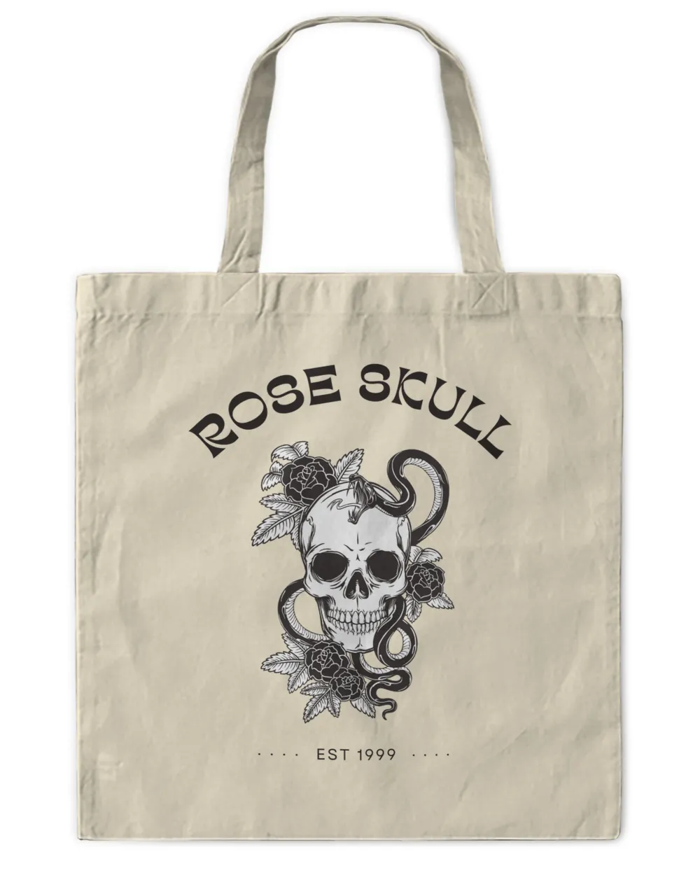 Minimalist Art Rose Skull Est 1999 Halloween
