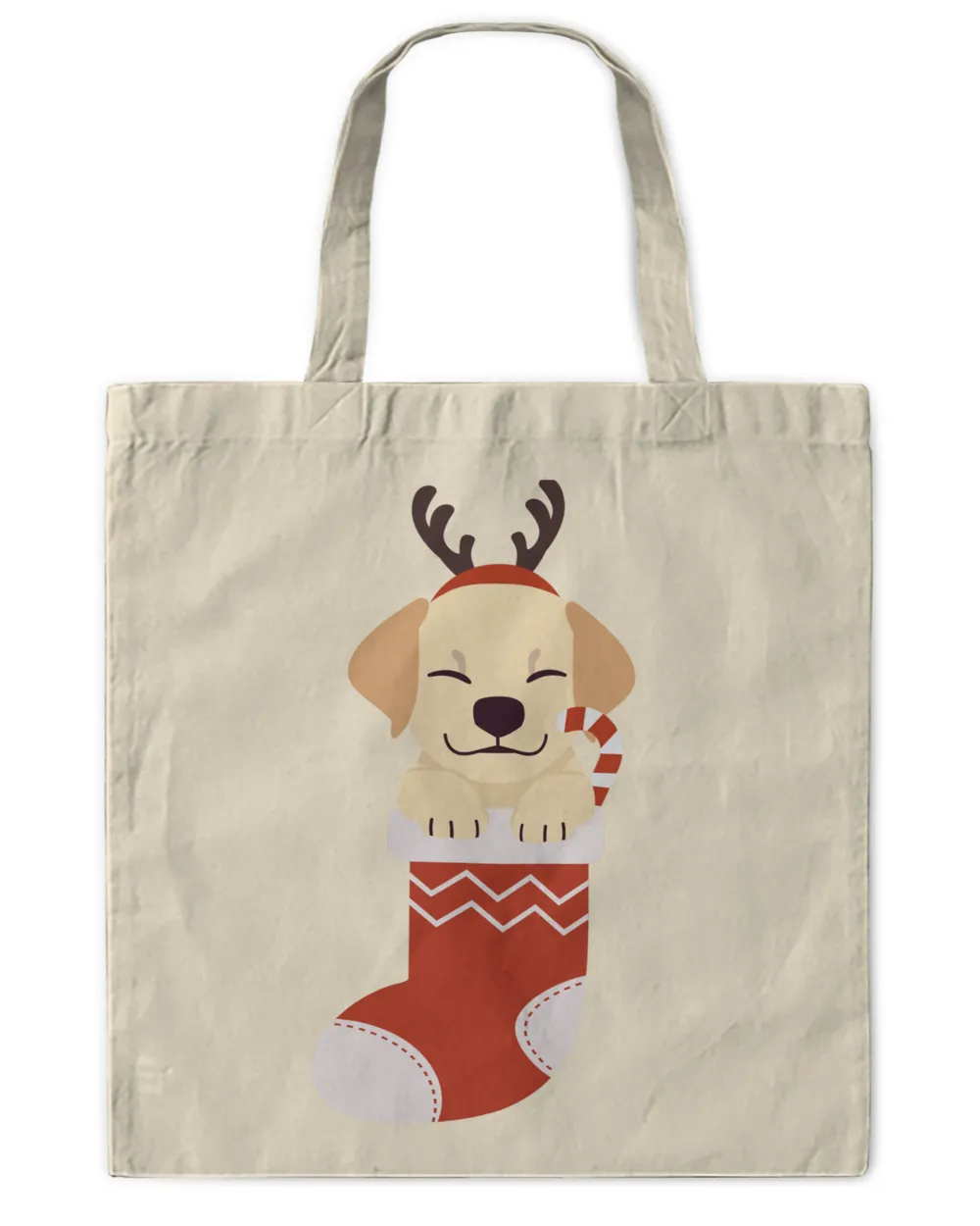 Labrador Retriever In Christmas Sock Dog