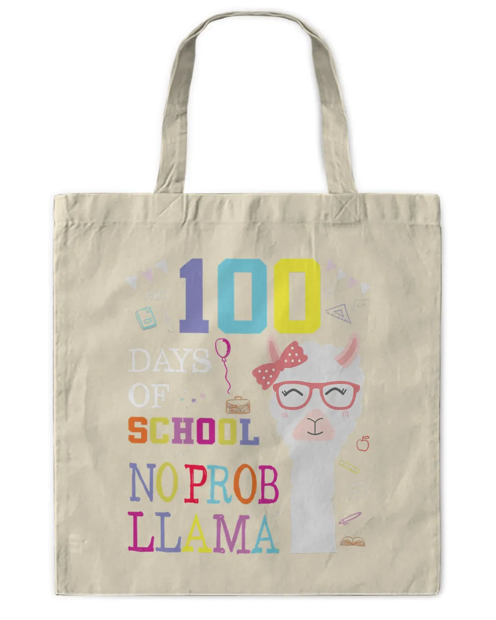 100 Days of School Shirt No Probllama Llama 100th day tshirt T-Shirt