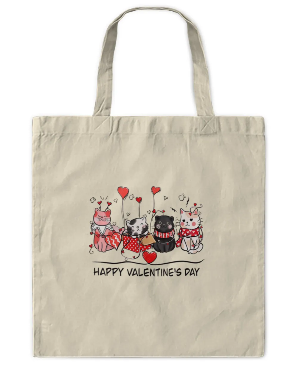 Cat Lover Kitten Happy Valentine Day Men Women Kid Long Sleeve_1