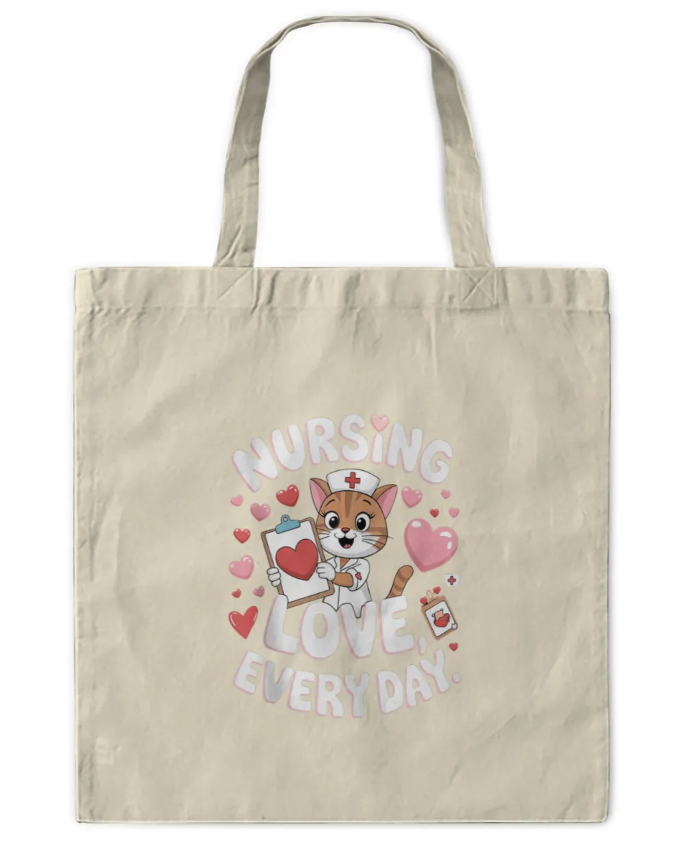 Cat Nurse Valentine Heart Veterinary Nurse Squad Cat Lover Tank Top