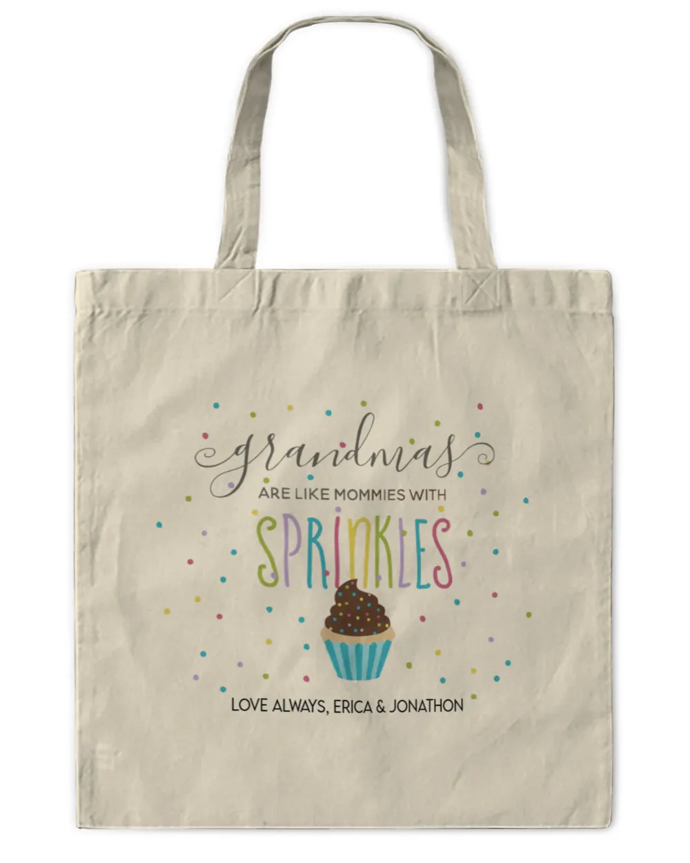 Personalized Grandmas - Mommies with Sprinkles Tote Bag