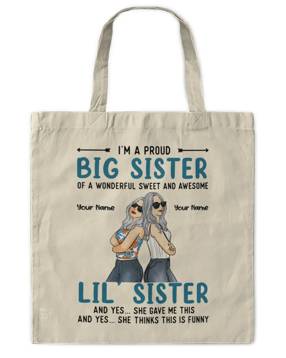 Back To Back Proud Sisters - Personalized Shirt - Gifts For Sisters, Gifts for Sister, Gift idea for Sister