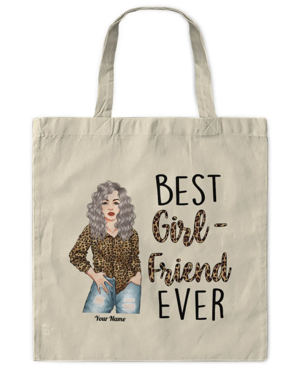 Best Girlfriend Ever - Personalized Shirt - Birthday, Anniversary, Valentine's Gift For Girlfriend, Lover, Honey - Leopard Woman, Gifts for Girlfriend, Gift idea for Girlfriend