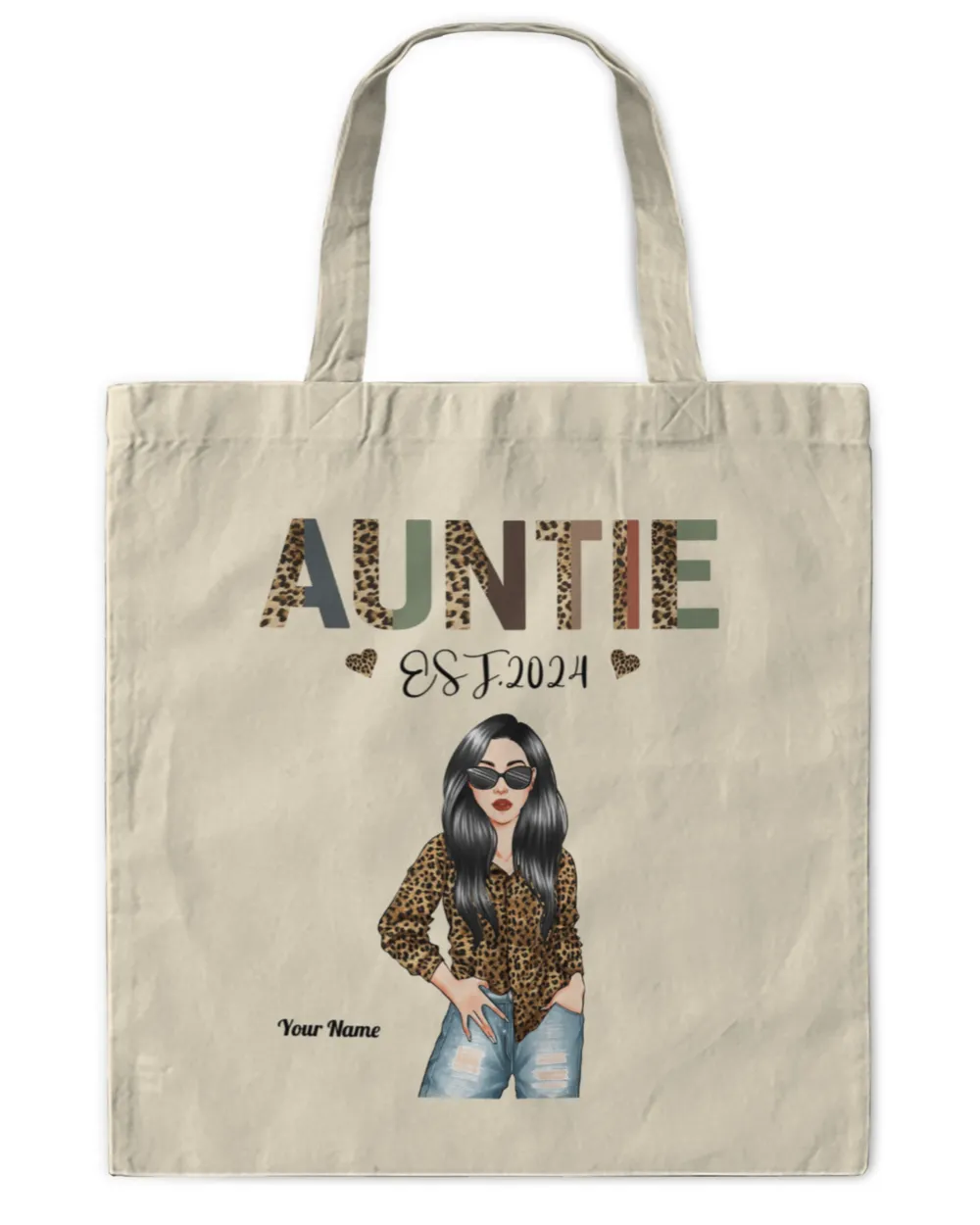 Auntie Est. (Year) - Personalized Shirt - Newly Birth Gift For Aunt, Sister, Family, Gifts For Auntie, Gift Idea For Auntie