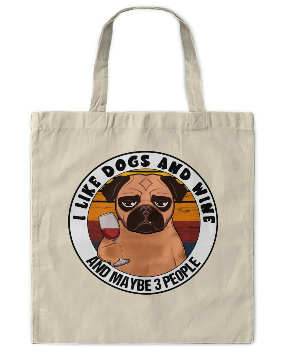 ETT920 I Love Dogs And Wine And Maybe 3 People