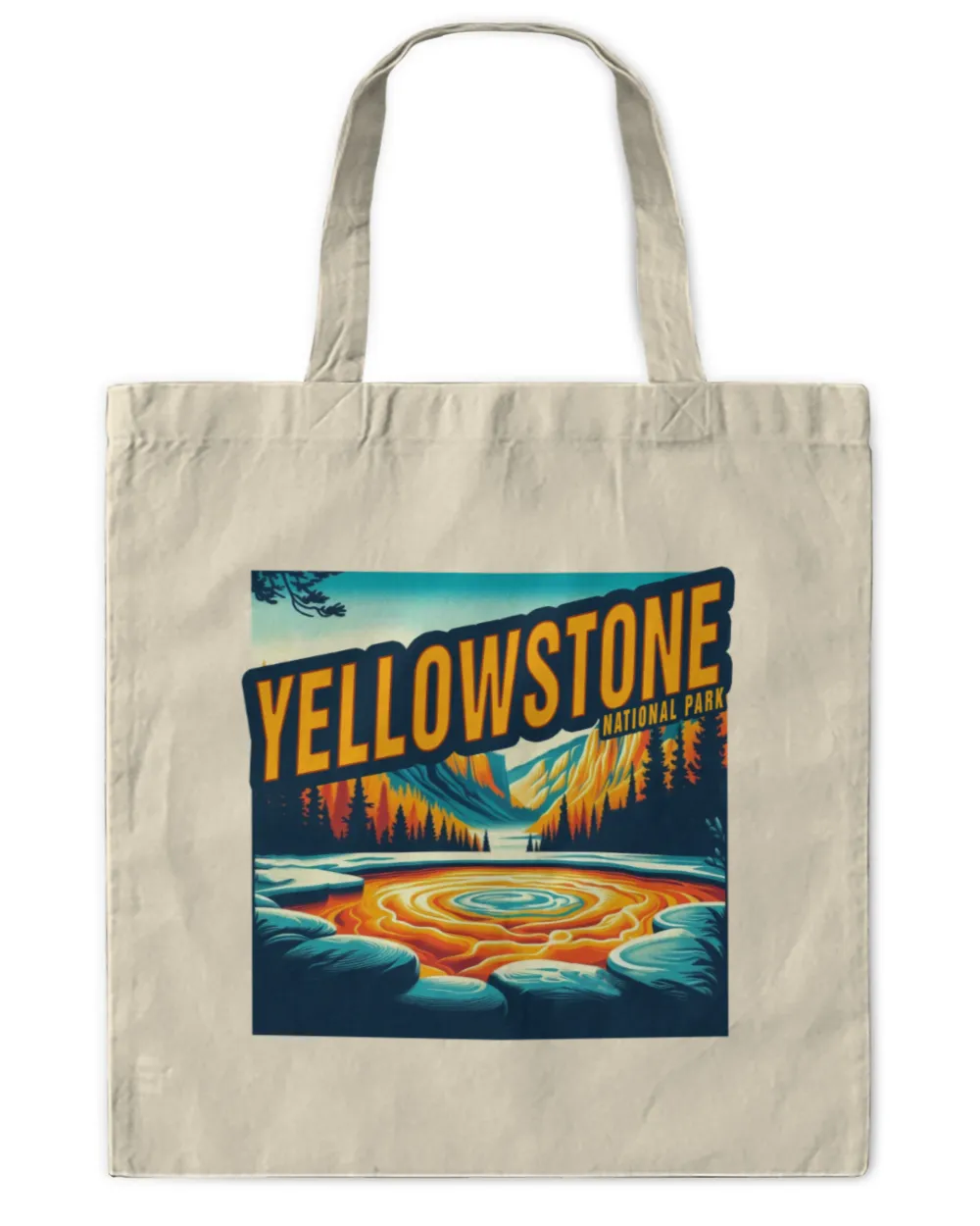 Vintage Yellowstone National Park Morning Glory Pool