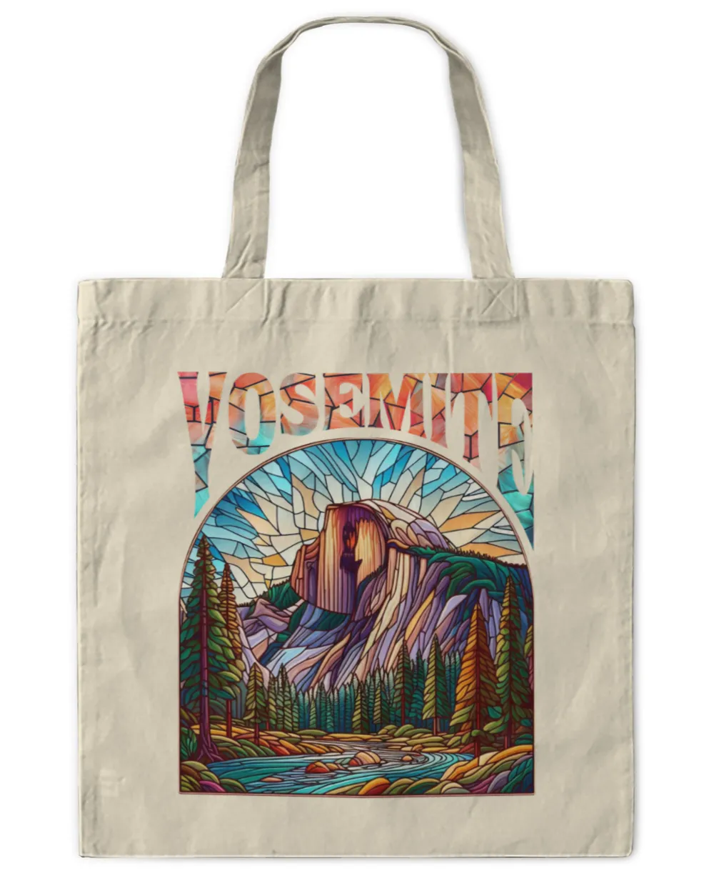 Yosemite National Park Stained Glass Art Look
