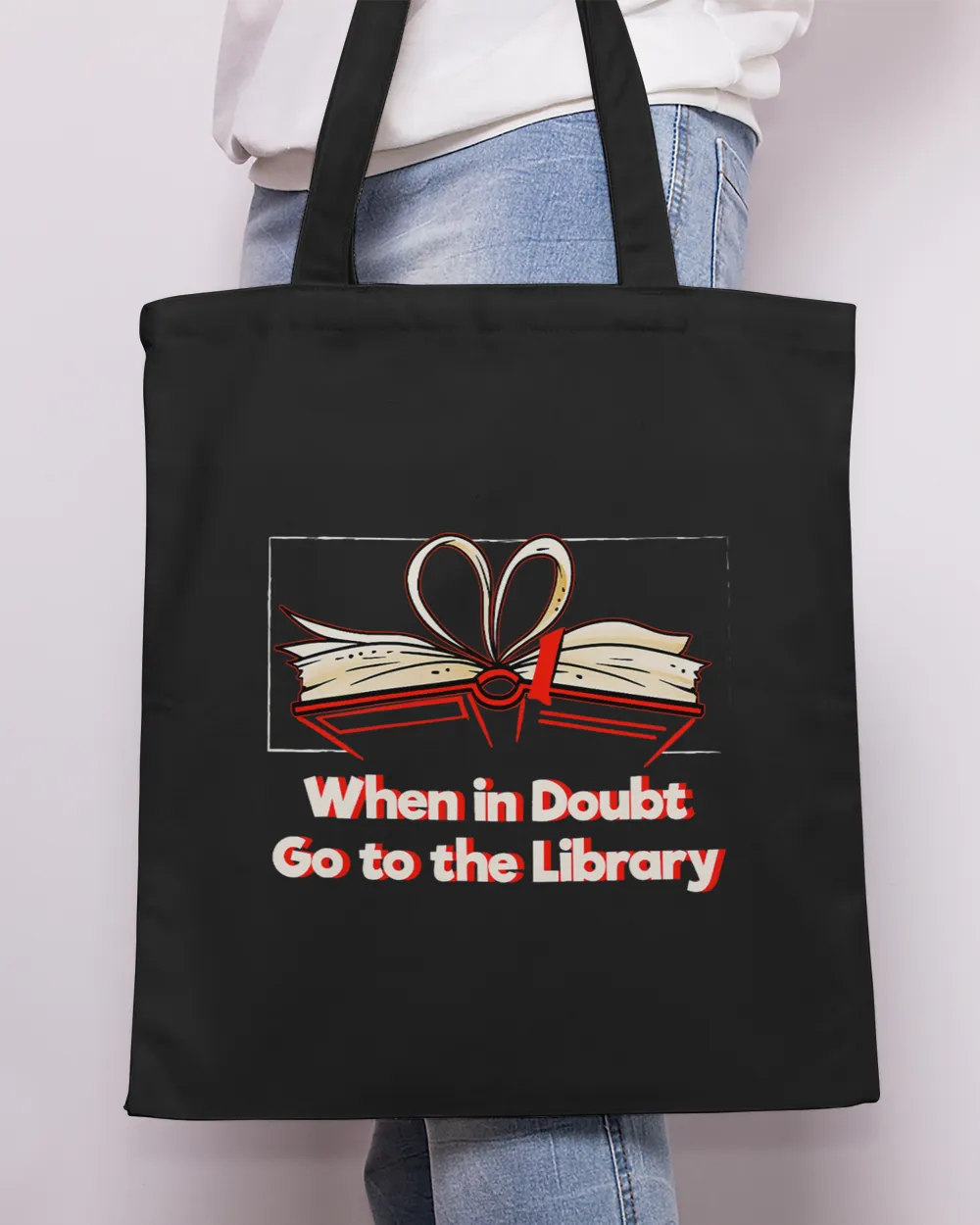 Librarian Job When in Doubt Go to the Library Funny Librarian Humor