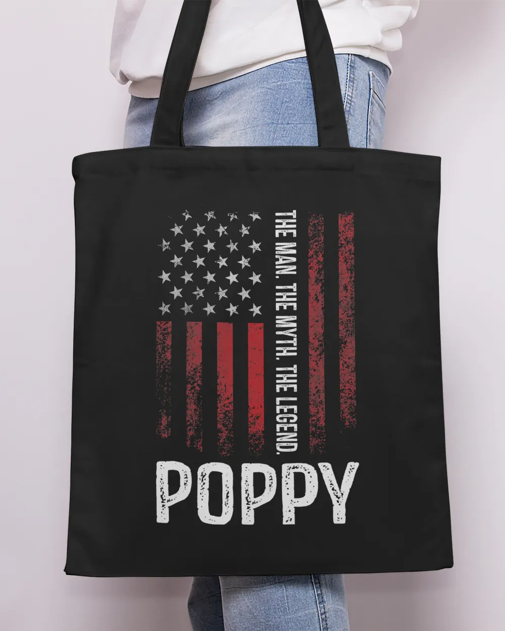 Poppy The Man The Myth The Legend T-Shirt Grandpa T-Shirt