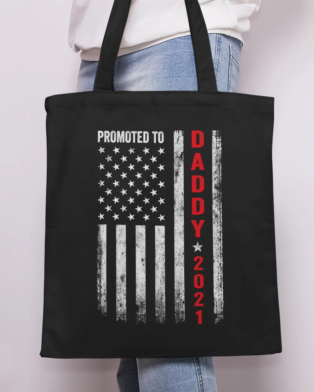 Promoted To Daddy 2021 For First Time Fathers New Dad Gift T-Shirt