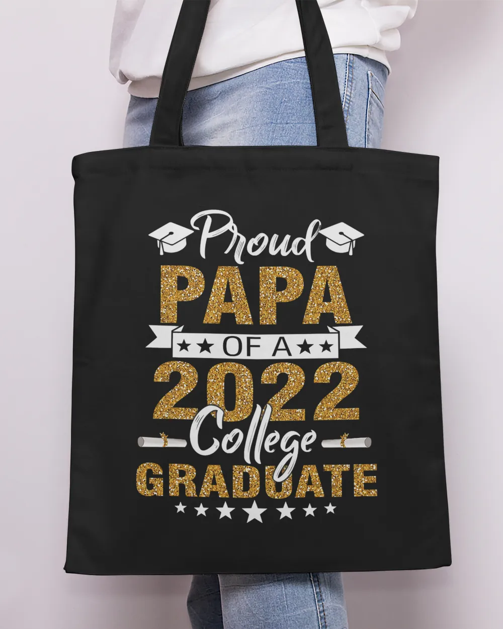 Proud Papa Of A 2022 College Graduate - Father Graduation T-Shirt