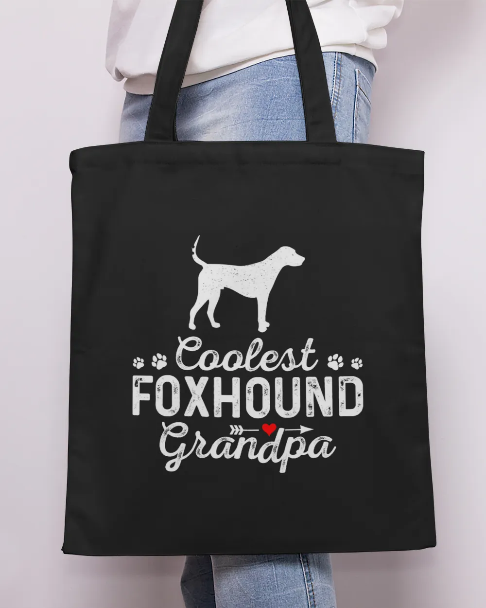 Mens Coolest FOXHOUND Grandpa Funny Dog Grandpa Pet Family