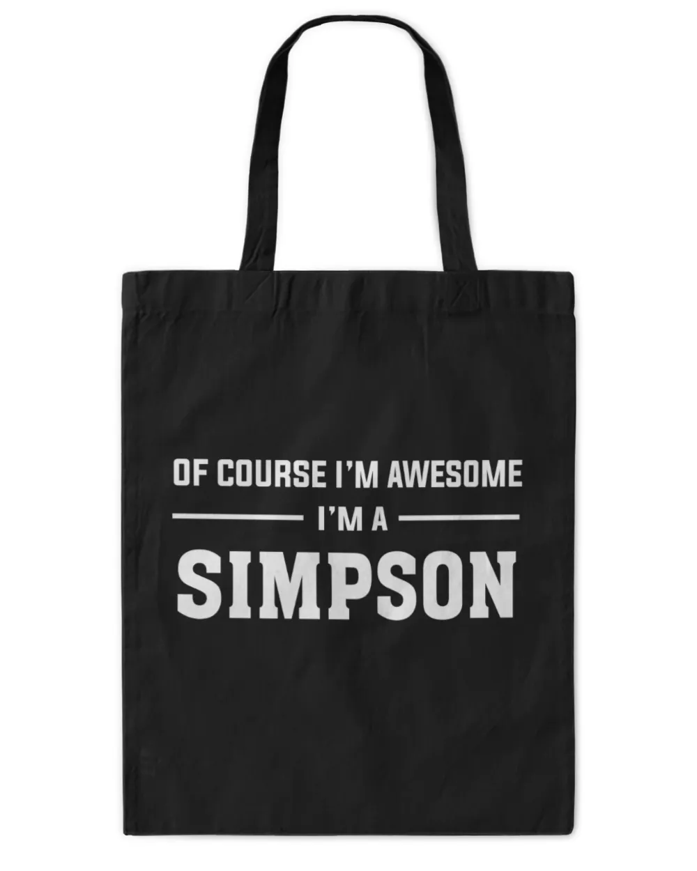 USL-25-Simpson Tote Bag - Printed in the EU black onesize