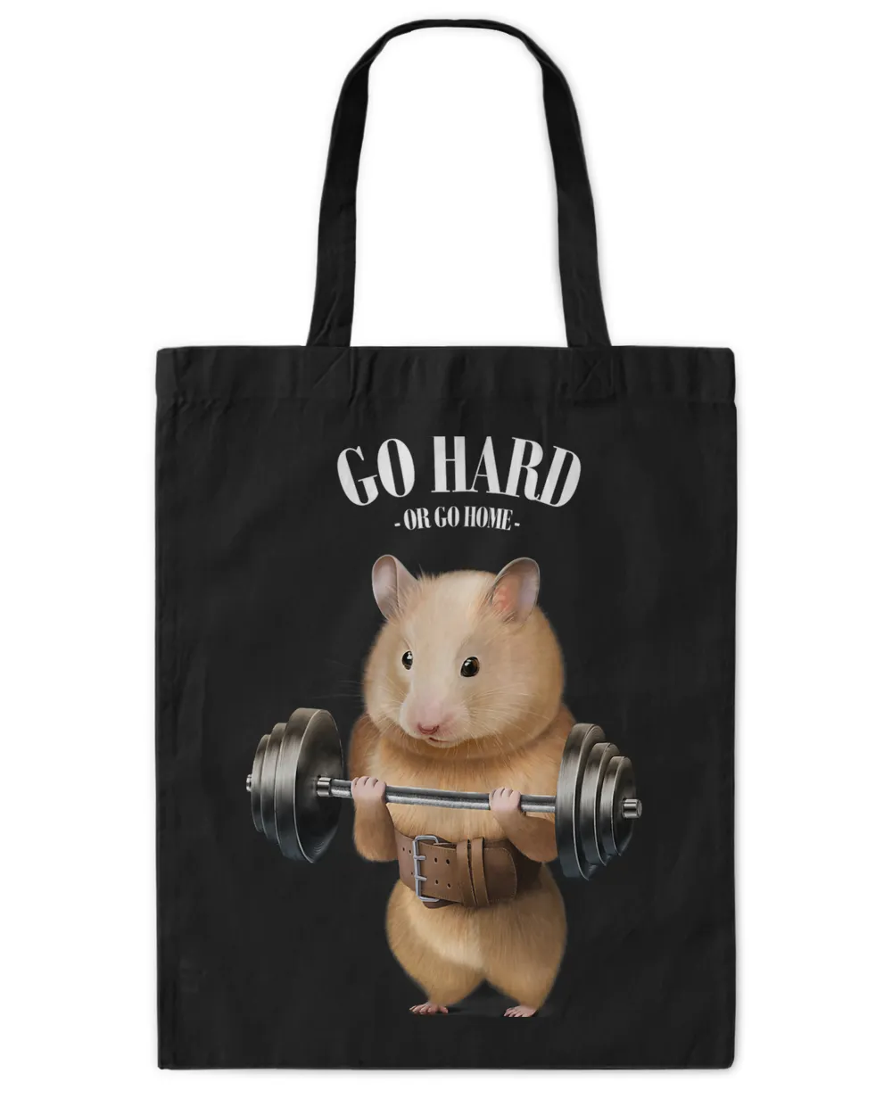 Hamster Weightlifting in Fitness Gym