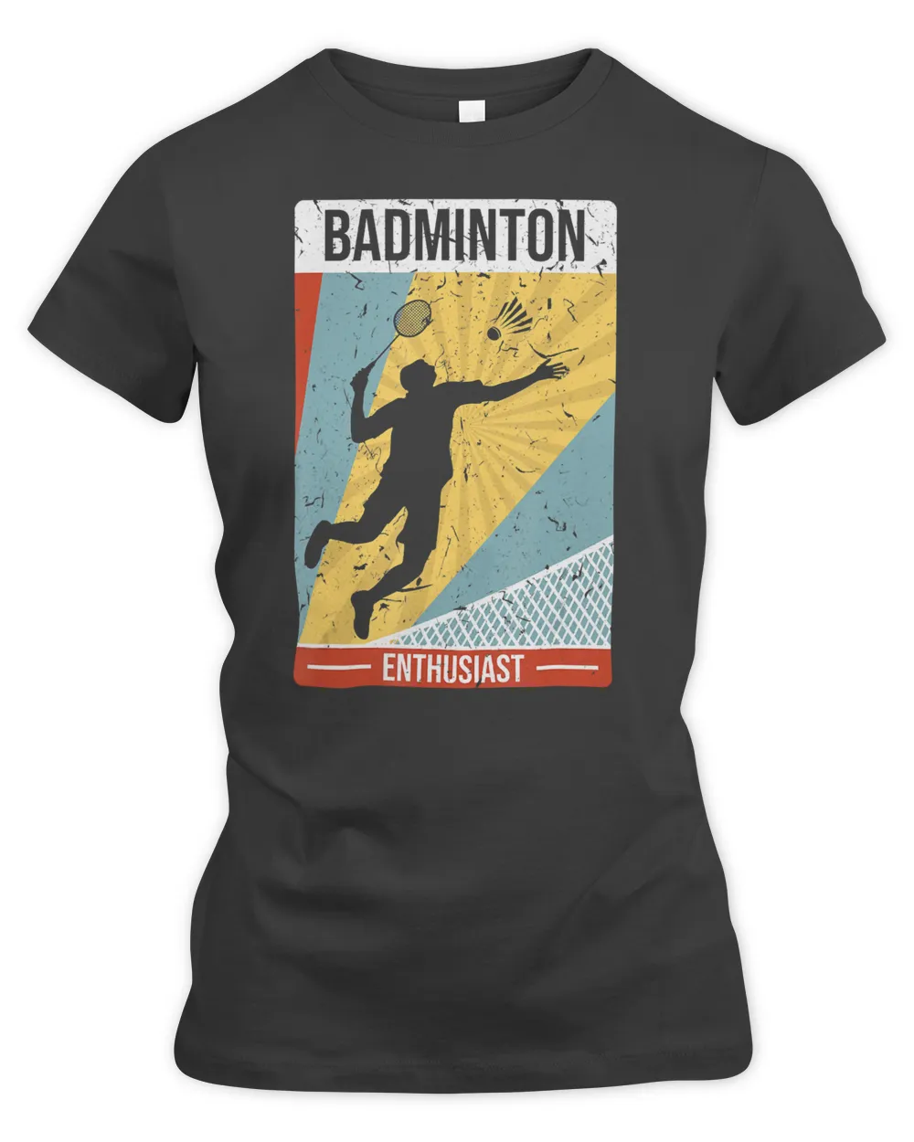 Badminton Enthusiast Retro Pickleball T-Shirt