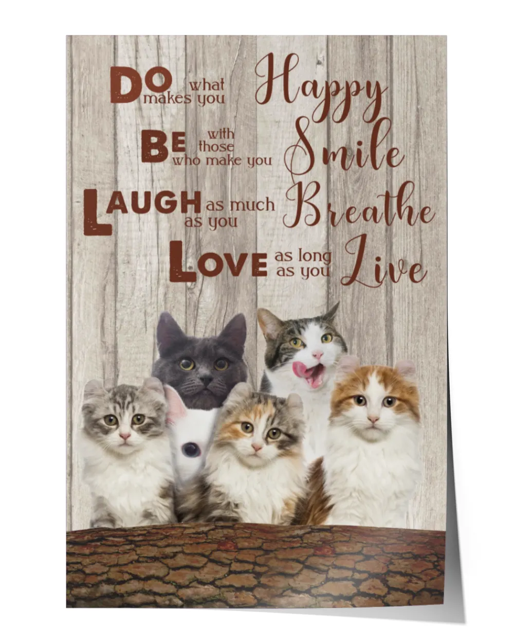 cats do what makes happy home decor wall vertical poster ideal gift