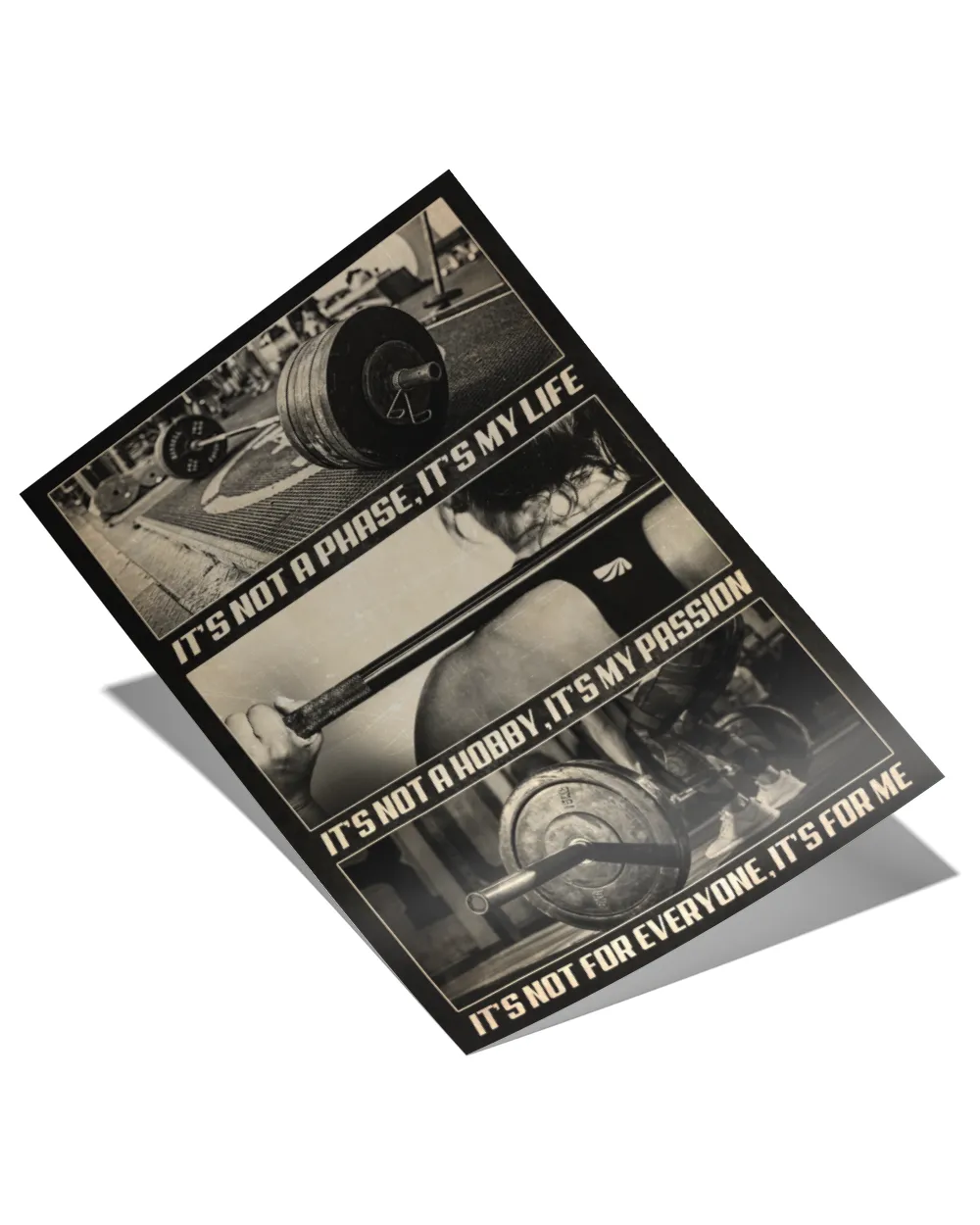 home decor wall posters girl barbell it's my life vertical poster ideal gift