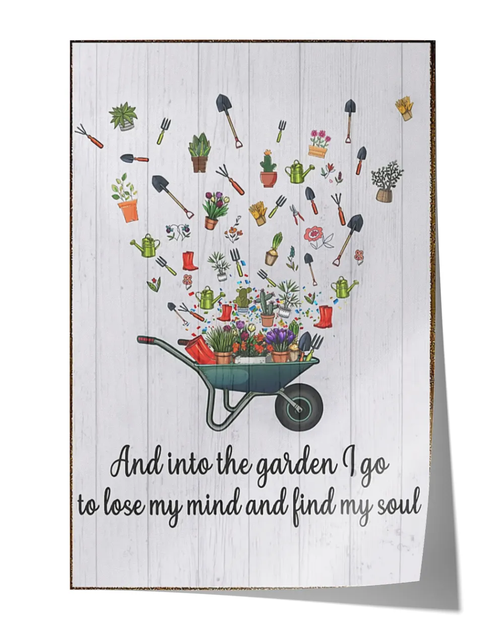 Garden Lovers Poster Satin Portrait Poster (24x36in) white 24x36in
