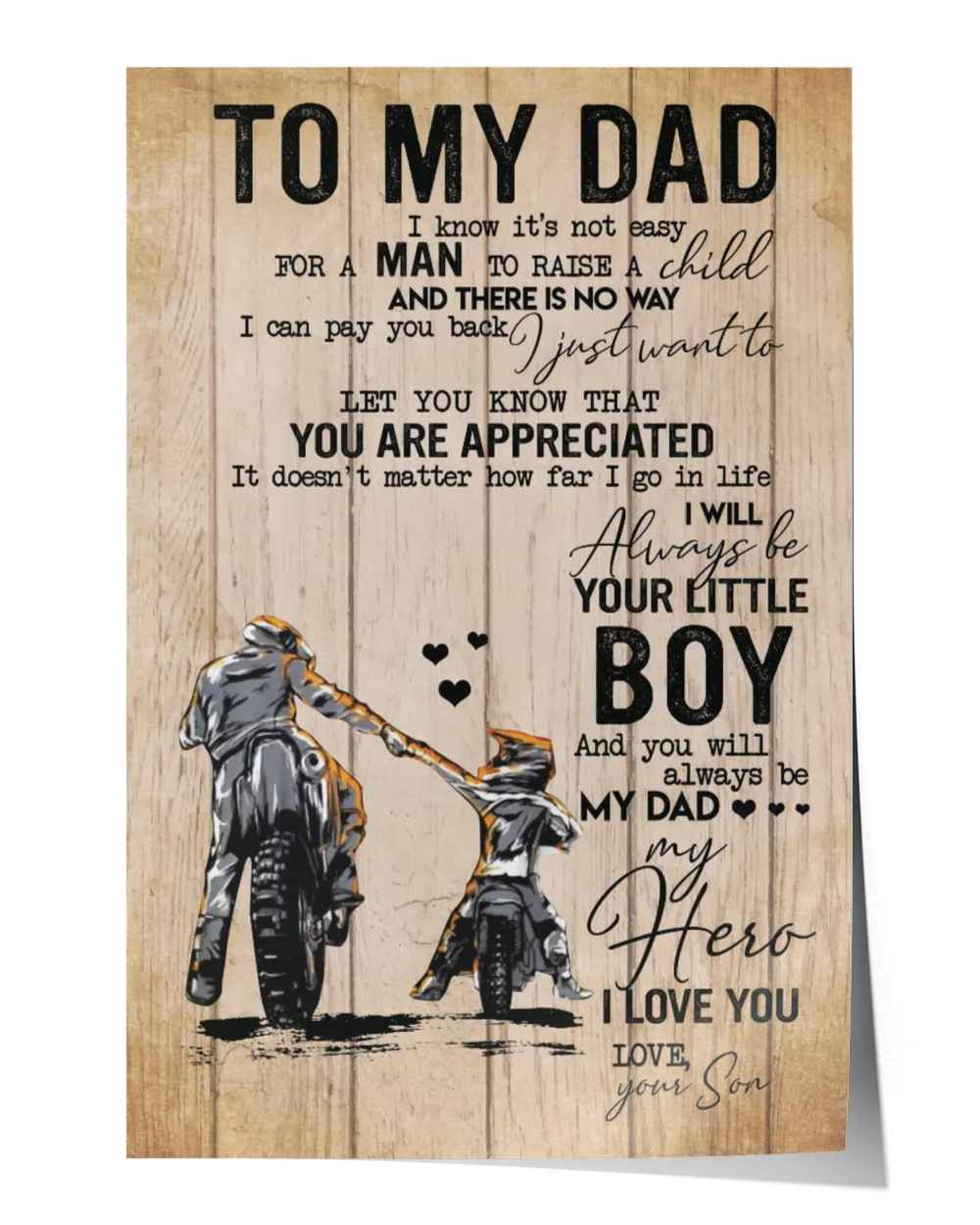 [UNIQUE] TO MY MOTOCROSS DAD FROM SON