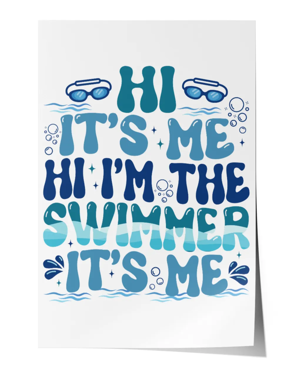 Hi It's Me Hi I'm the Swimmer It's Me Shirt, Swimmer Shirt, In My Swimmer Era Shirt, Swim Mom Shirt, Gift for Swimmer