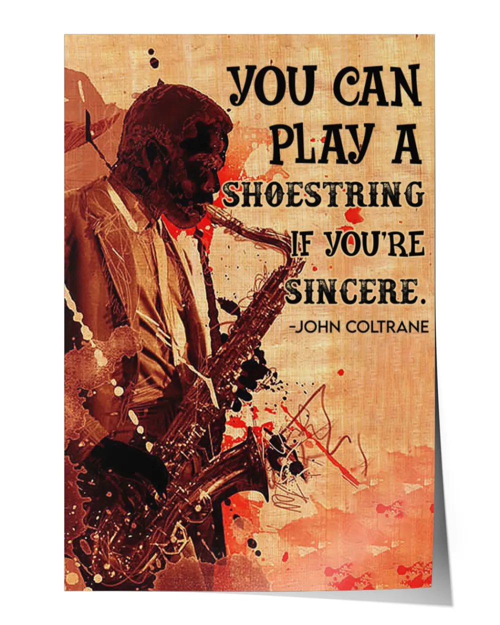 home decor wall posters Jazz You Can Play A Shoestring vertical poster ideal gift