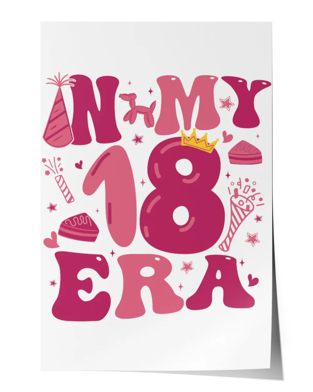 In My 18 Era Shirt, 18th Birthday Crewneck, Birthday Girl Shirt, In My Birthday Era Shirt, Birthday Gift, Birthday Squad Shirt