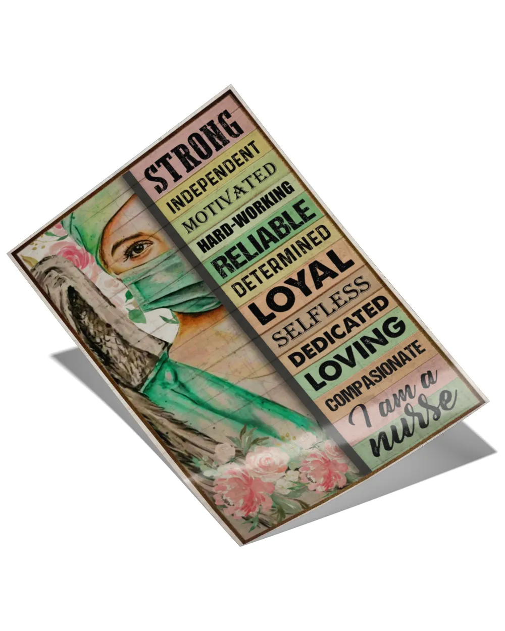 home decor wall posters i am a nurse strong vertical poster ideal gift