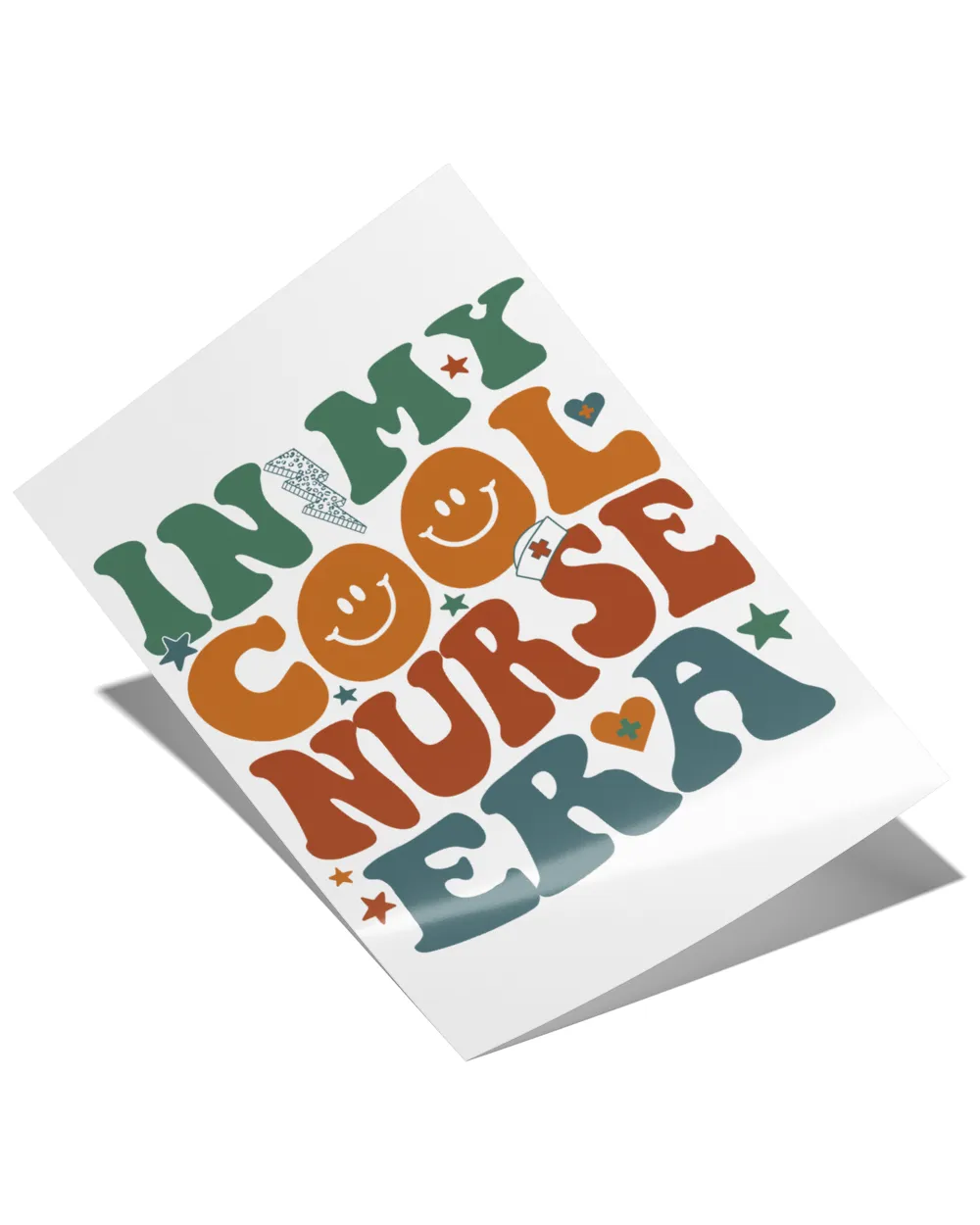 In my cool nurse era shirt Satin Portrait Poster (12x18in) white 12x18in