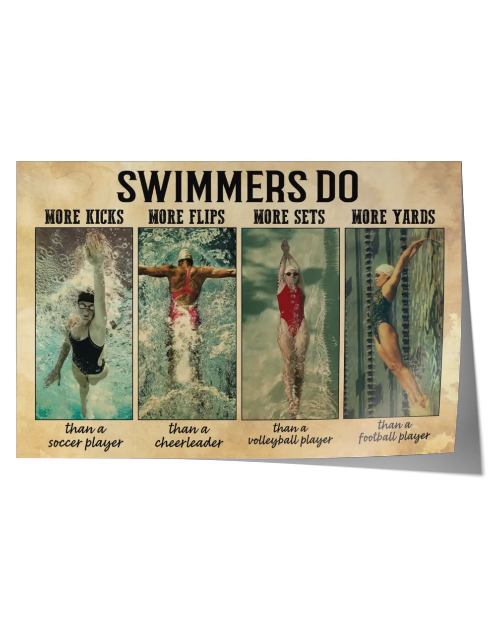 home decor wall posters swimmers do horizontal poster ideal gift