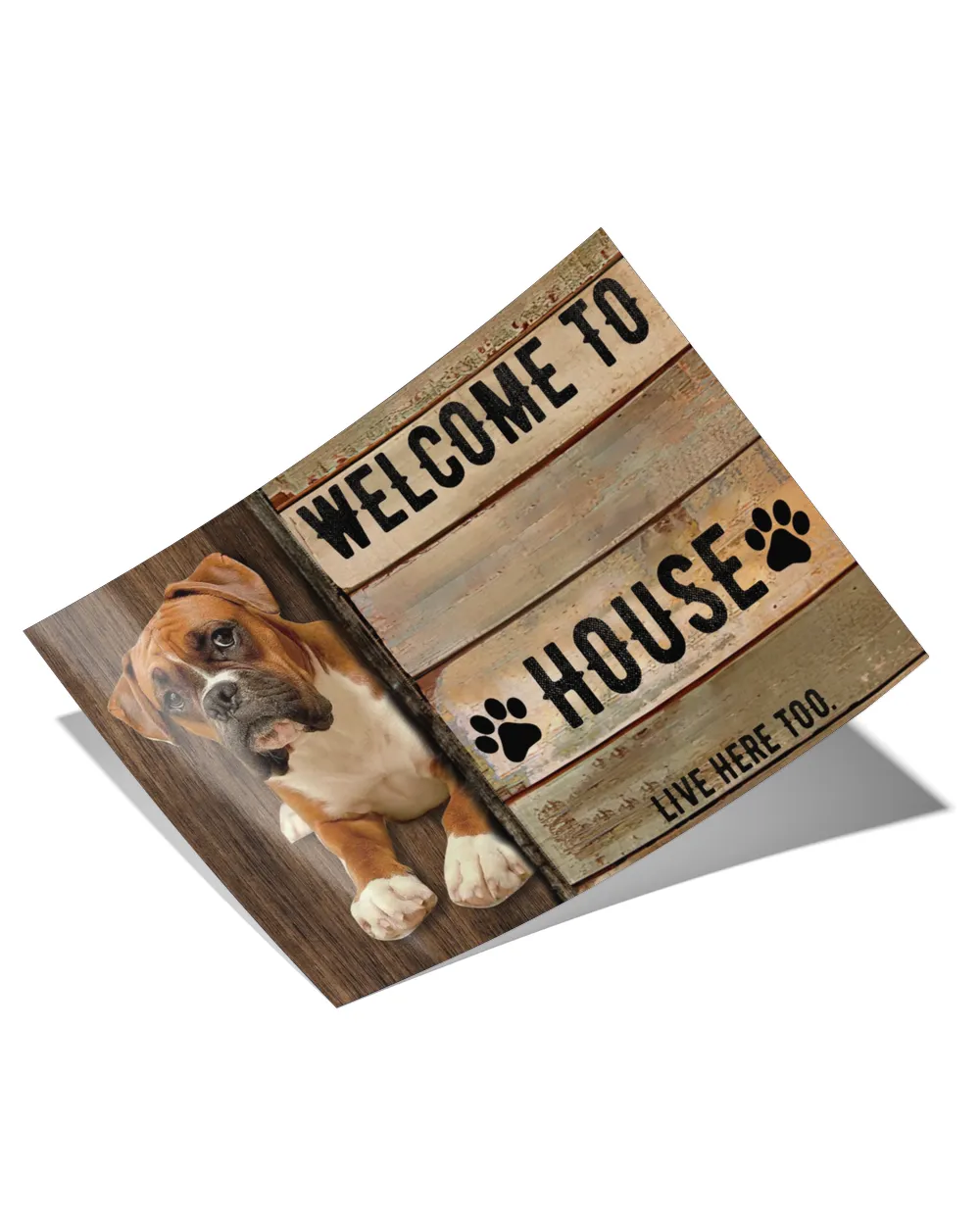 home decor wall posters boxer welcome horizontal poster ideal gift