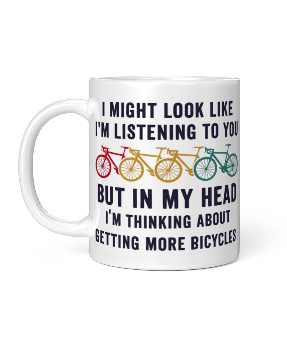 I might look like I'm listening to you White Mug white 11oz