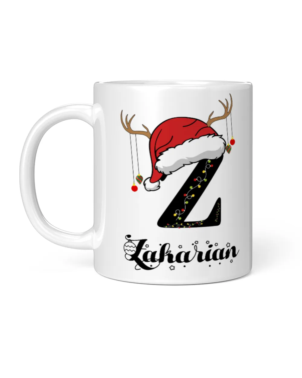 ZAKARIAN Christmas White Mug white 11oz