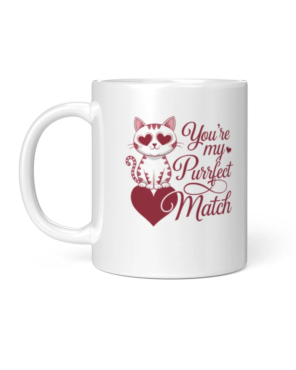 You Are My Purrfect Match Cat Valentine's Long Sleeve