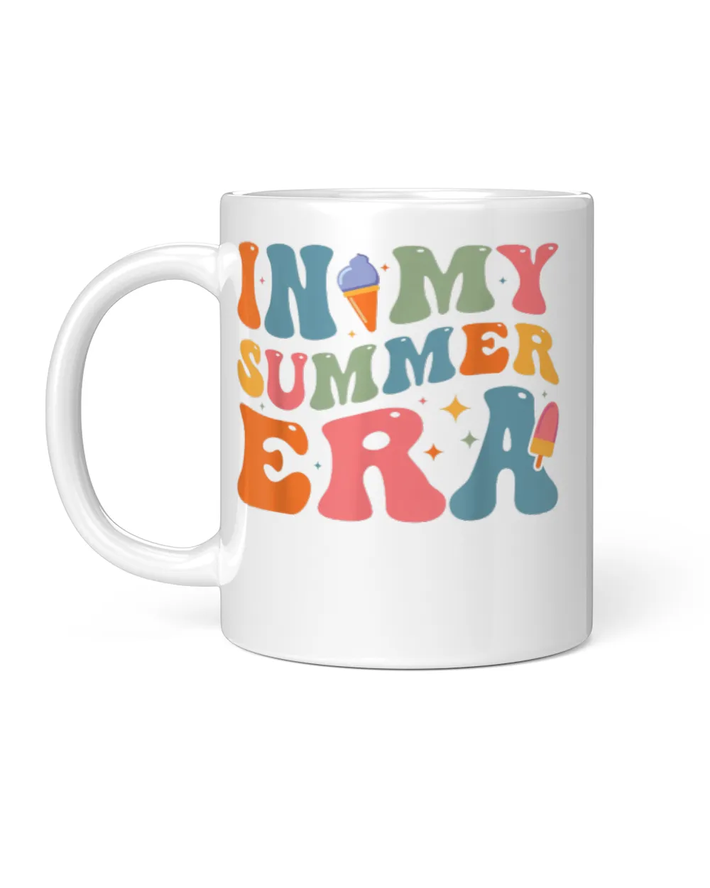 In My Summer Era Happy Last Day Of School Teacher Kids White Mug white 11oz