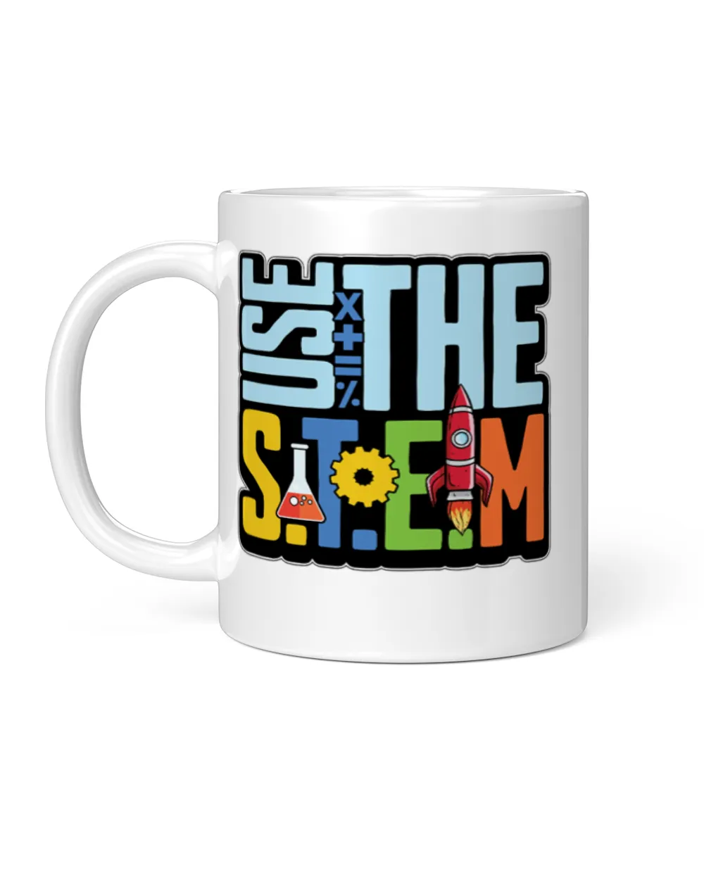 STEM Teacher Use The STEM Loves Computer Science White Mug white 11oz
