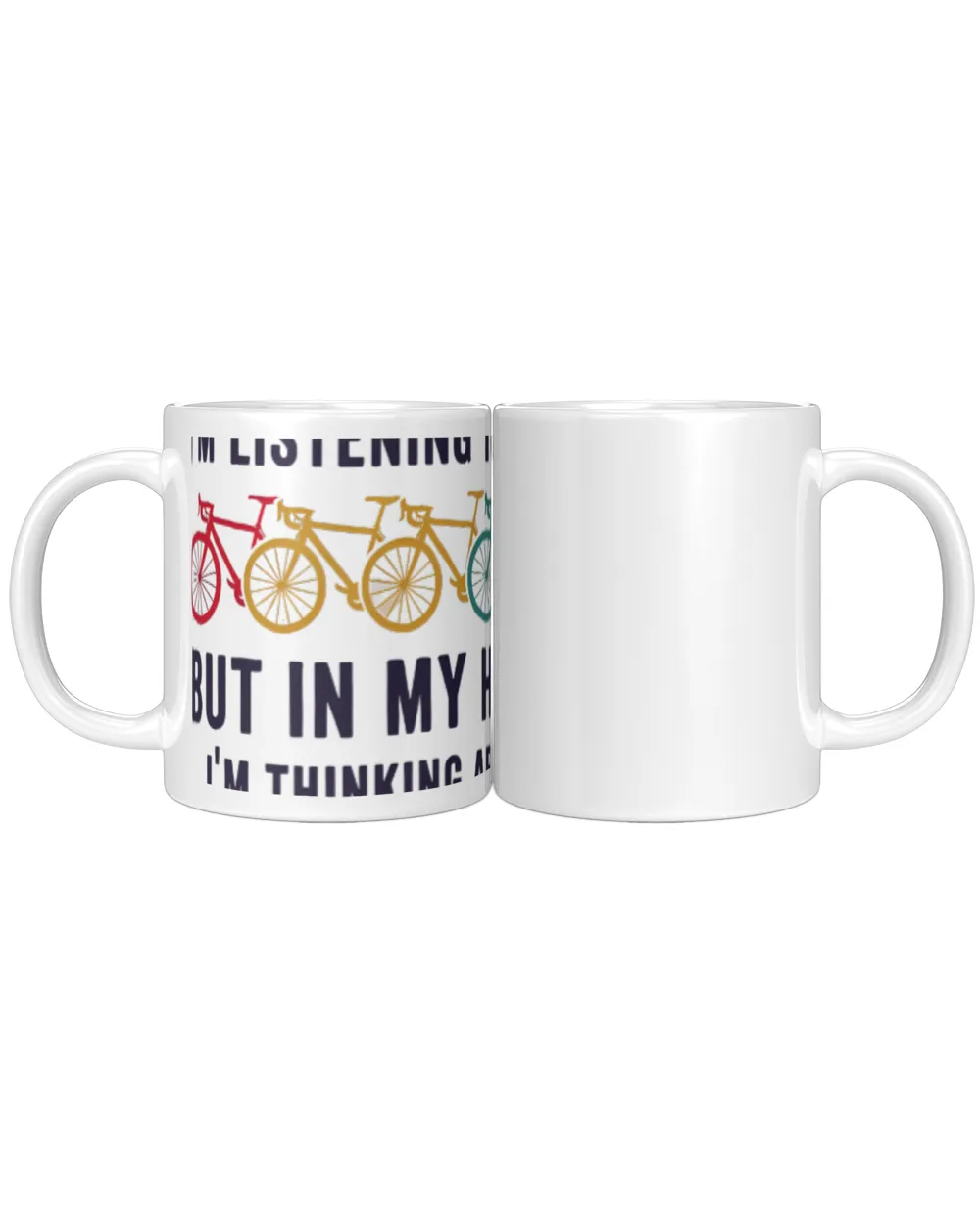 I might look like I'm listening to you White Mug white 11oz