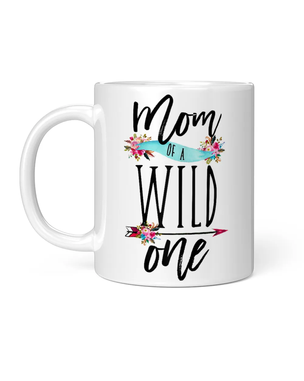 Womens Mom of a Wild One Mommy Party T-Shirt