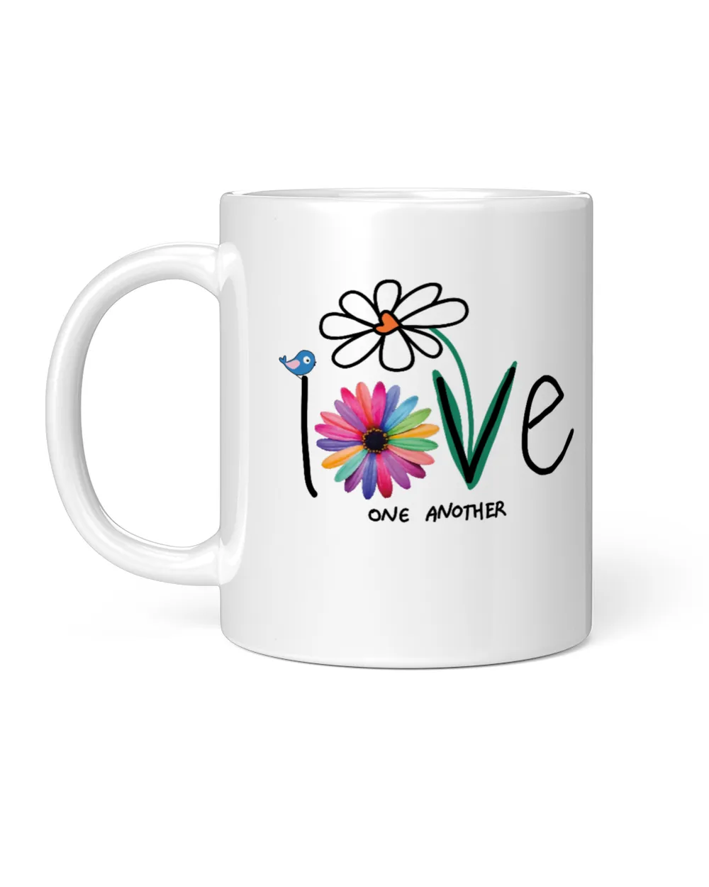 Love one another White Mug white 11oz