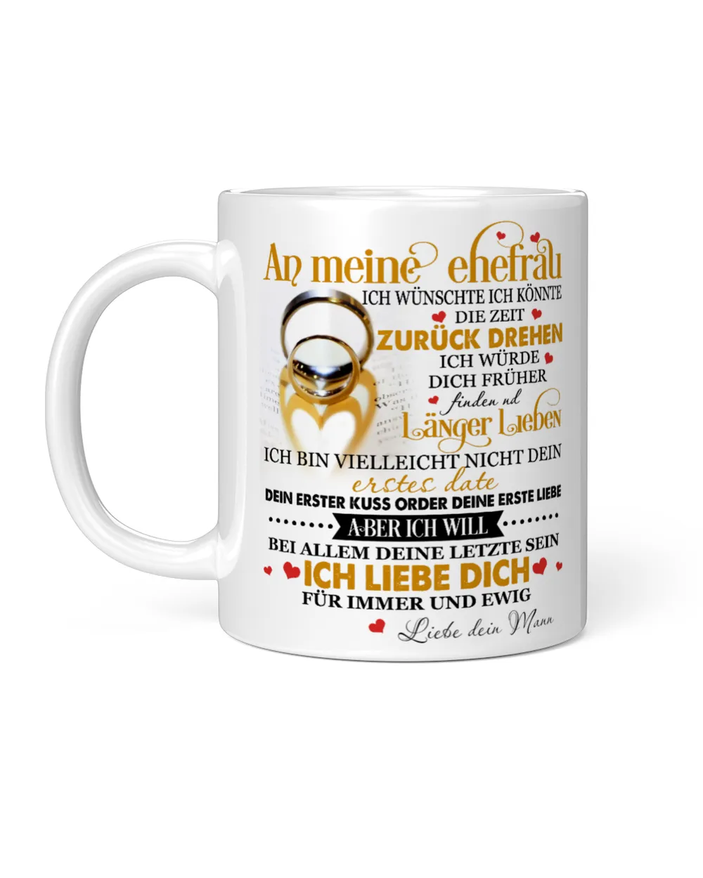 An meine Ehefrau White Mug white 11oz