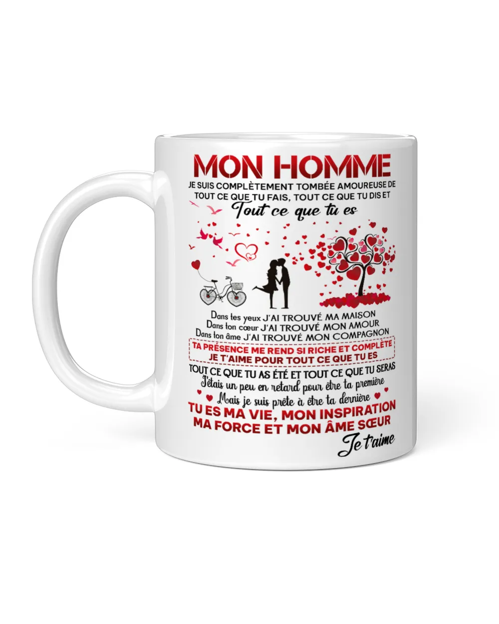MON HOMME White Mug white 11oz