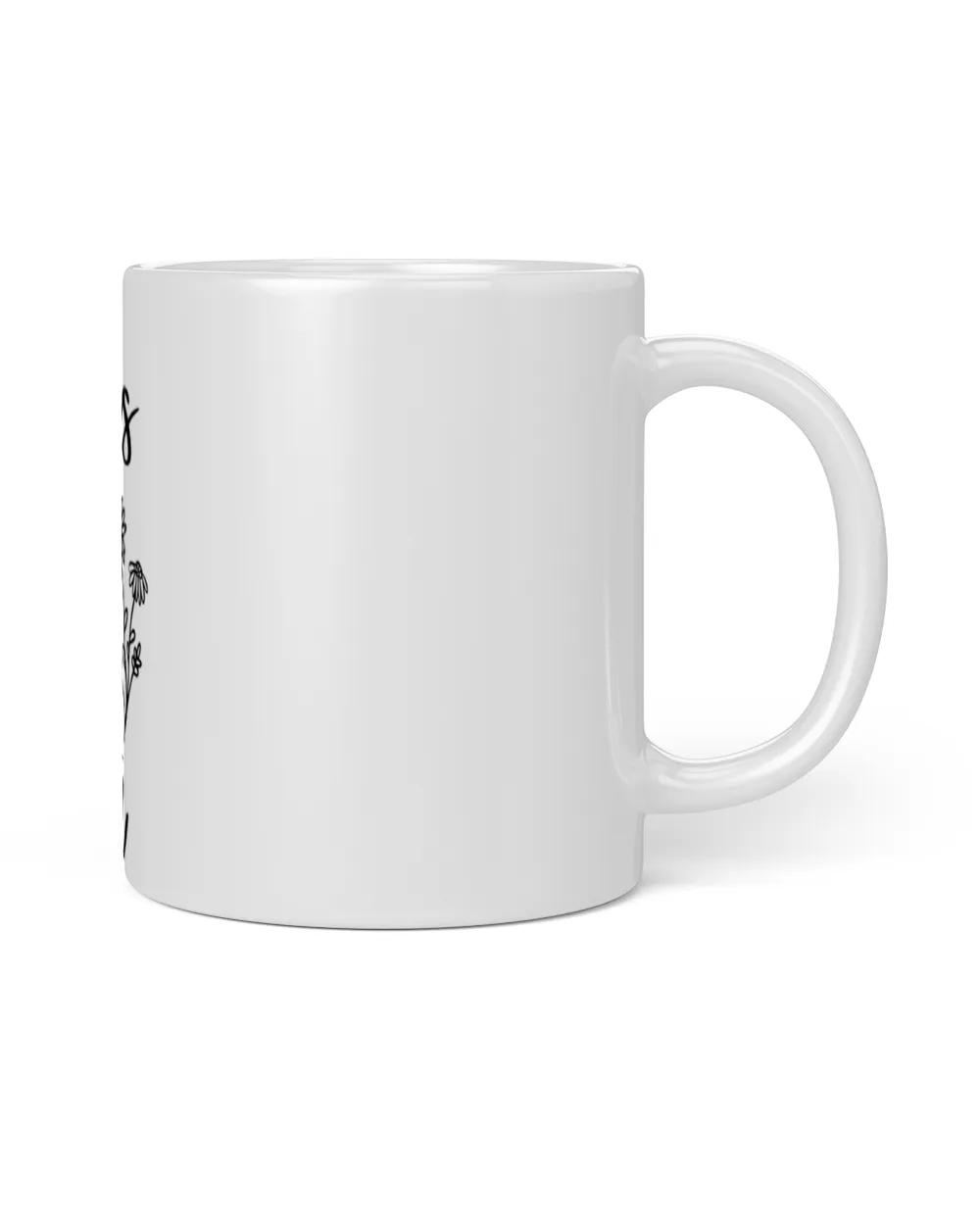 She is Mom, Funny She is Strong Brave Fearless Beautiful Lovely Mom Mother's Day White Mug white 11oz