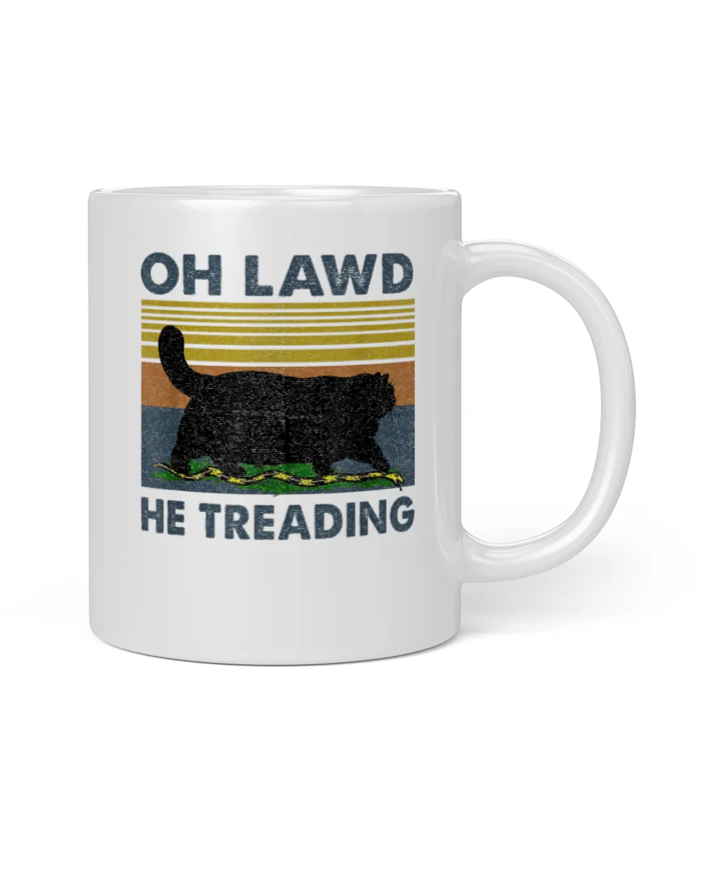 Oh Lawd He Treading TShirt White Mug white 11oz