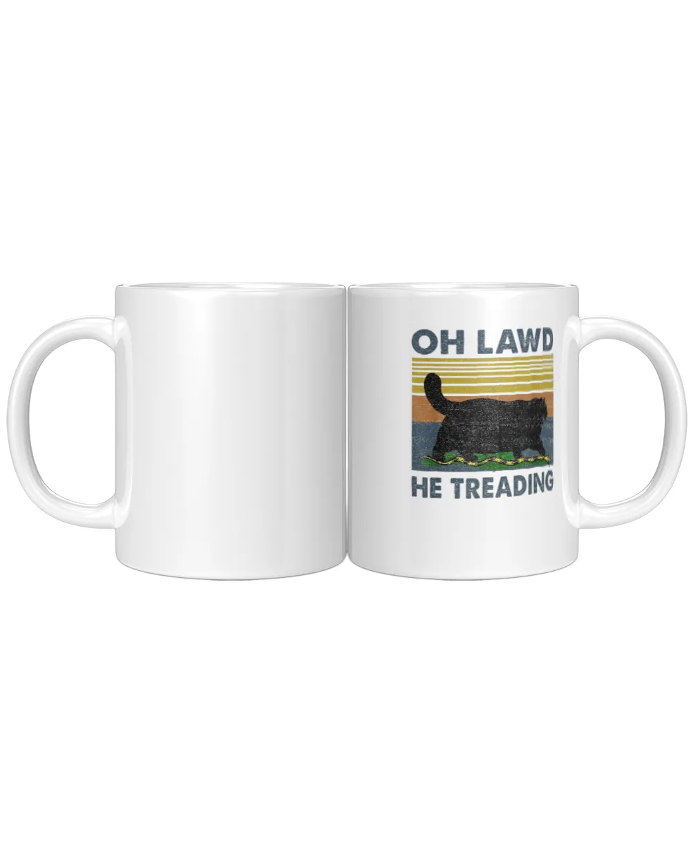 Oh Lawd He Treading TShirt White Mug white 11oz