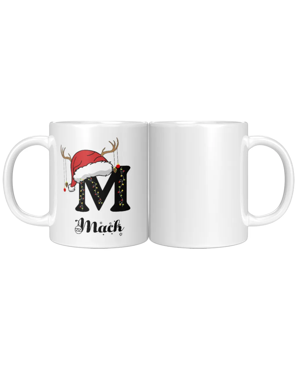 MACK Christmas White Mug white 11oz