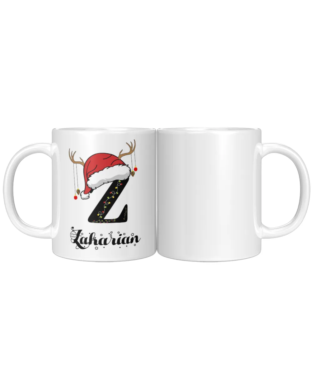 ZAKARIAN Christmas White Mug white 11oz