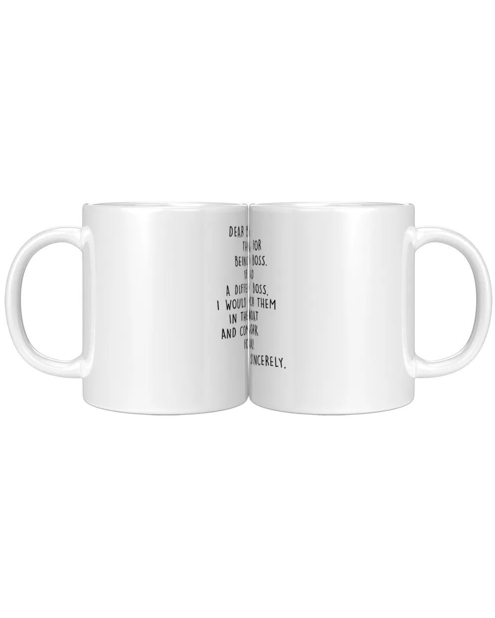 Personalized Dear Boss Mug