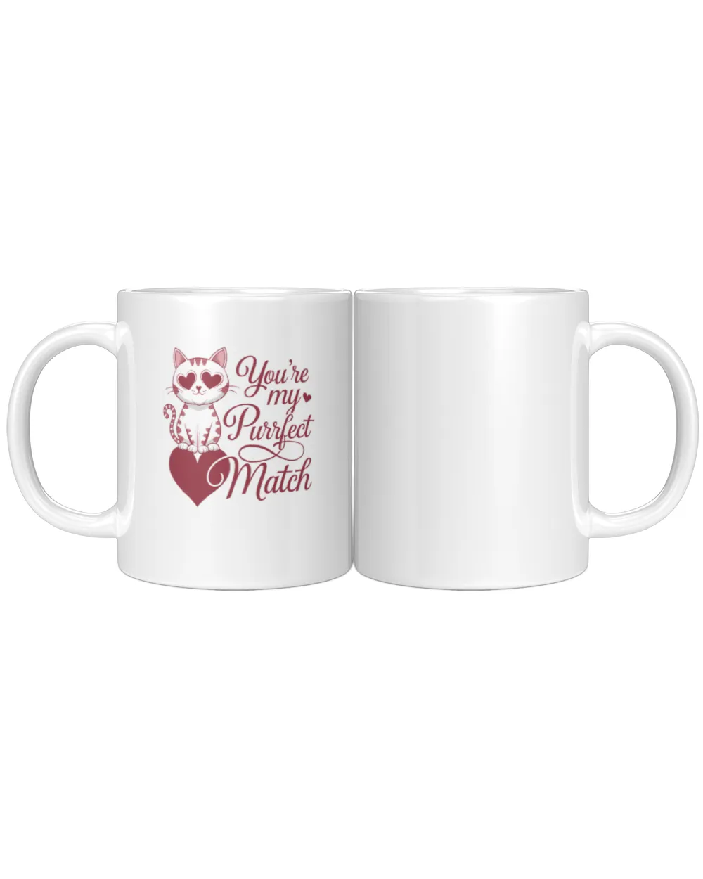 You Are My Purrfect Match Cat Valentine's Long Sleeve