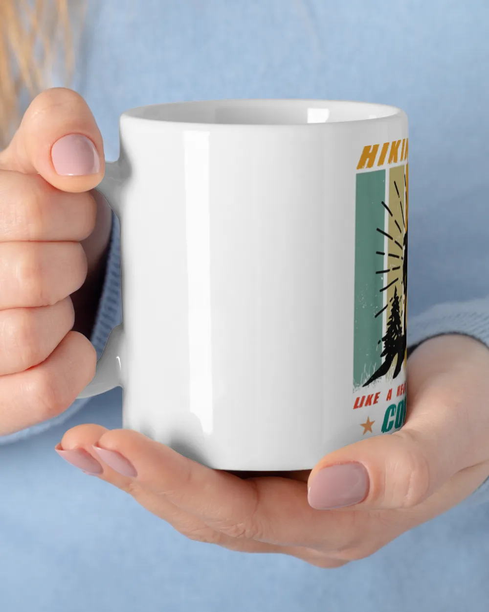 Hiking Father's Day Funny Hiking Dad Like A Regular Dad Hiking Magic Mug